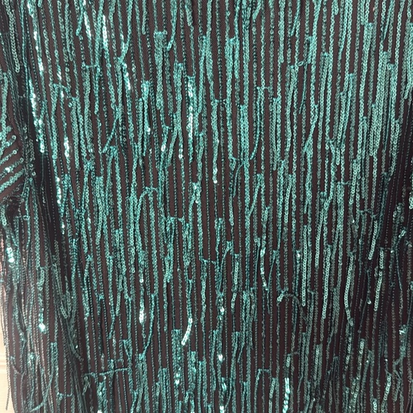 Zara Emerald Sequin Mini Dress size small - Picture 3 of 4